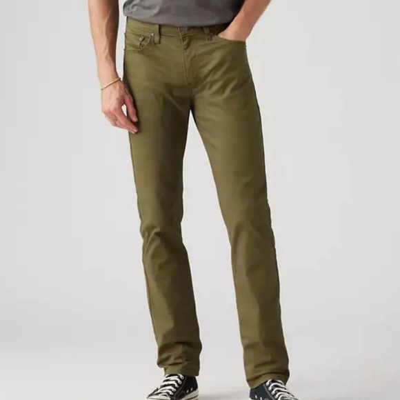 Men's Levi’s 511™ SLIM FIT ALL SEASONS MEN'S JEANS - Olive - Picture 1 of 6